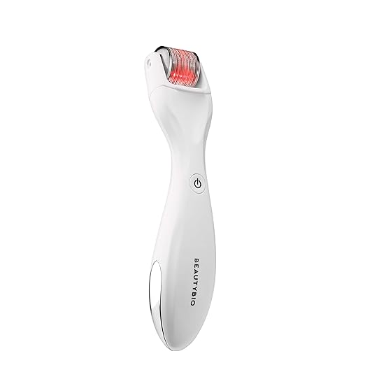 Maximize skincare benefits with the BeautyBio GloPRO microneedling tool for firmer, smoother skin, The GloPRO tool stimulates collagen production for a youthful, rejuvenated appearance