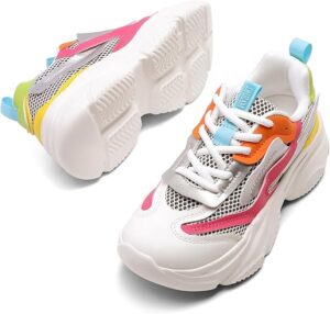 dream pairs chunky sneaker white and colors