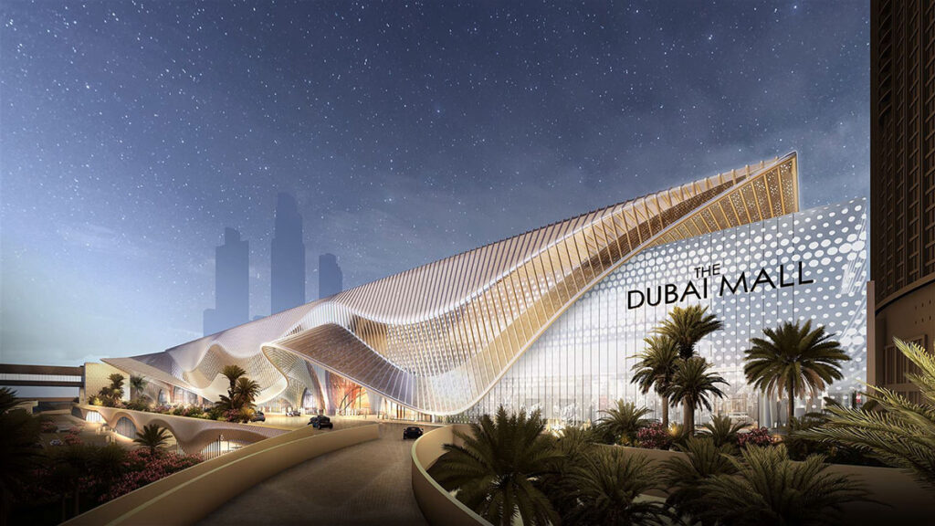 The Dubai Mall, one of the largest shopping centers in the world