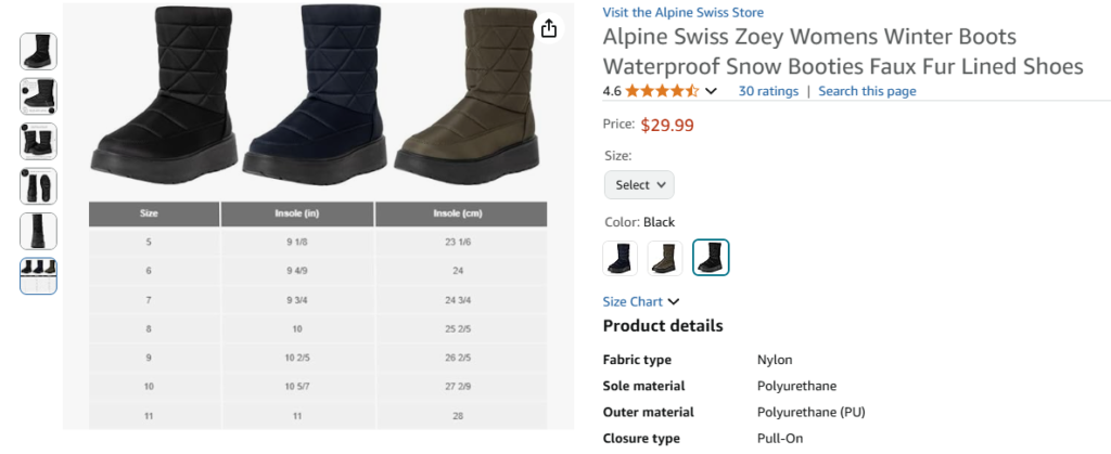 price of Alpine Swiss Zoey Women's