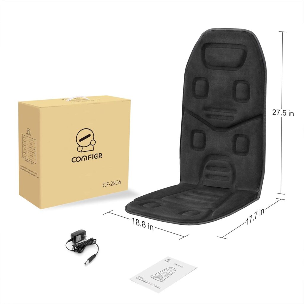 COMFIER Massage Seat Cushion combines gentle heat with relaxing vibrations, making it the perfect choice for daily comfort and relaxation.