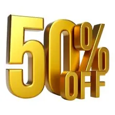 50% off deals