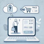 A smart shopper analyzing prices and discounts, learning how to spot a good deal with confidence.