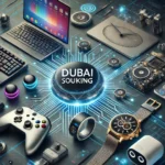 A futuristic display of the latest tech innovations