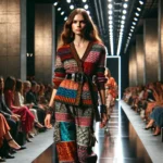 A fashion-forward individual wearing bold colors, oversized accessories, and trendy streetwear, showcasing the latest fashion trends taking over this season.