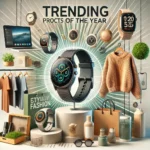 A modern shopping concept highlighting trending products of the year