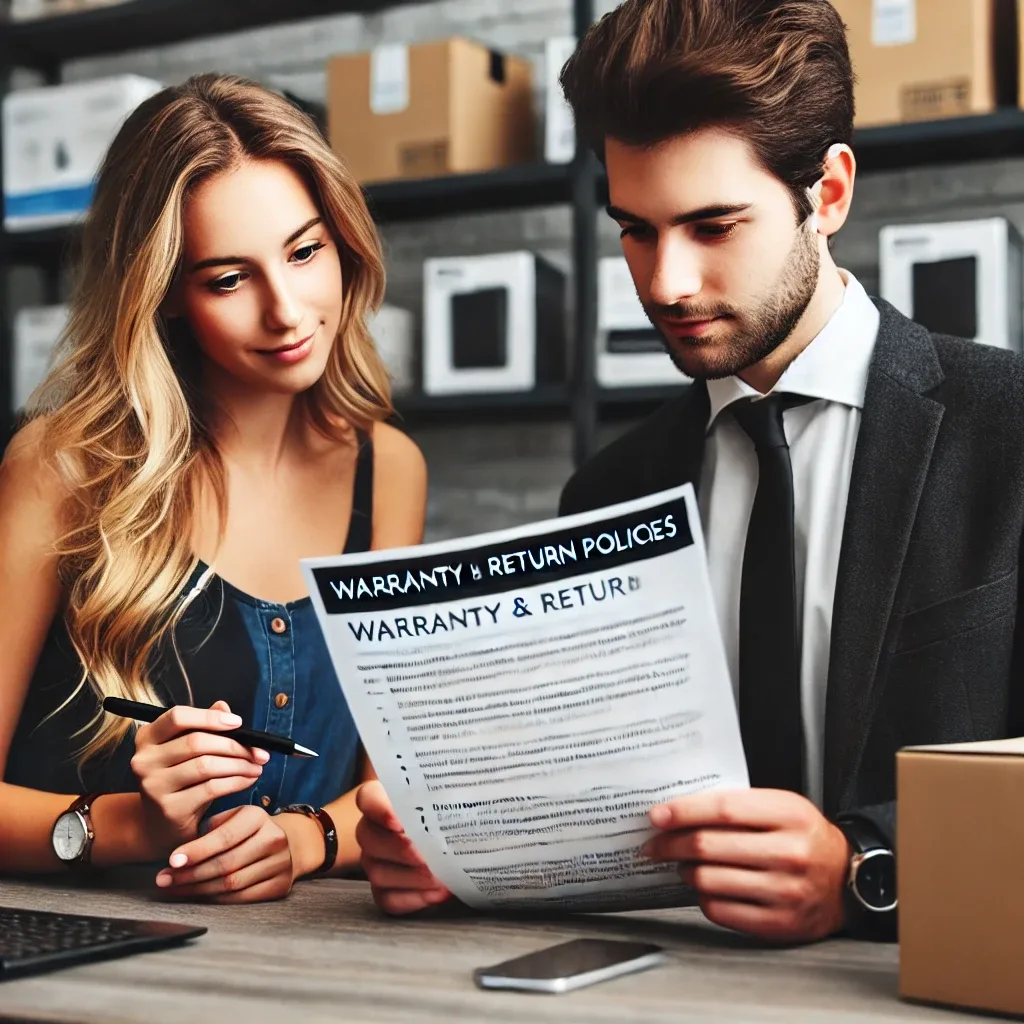 Buy peacefully ;warranty and return policies