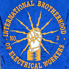 Local Union No. 3 IBEW logo – representing the International Brotherhood of Electrical Workers, promoting labor rights, union strength, and worker solidarity.
